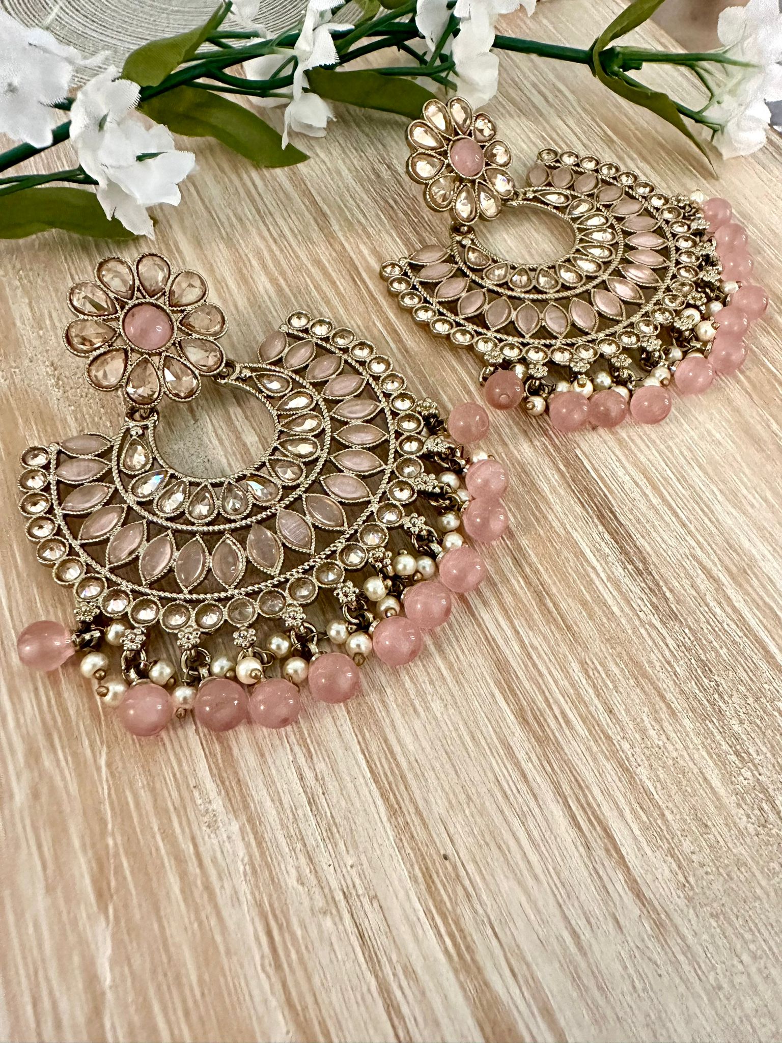 Gulzar- Round polki earrings