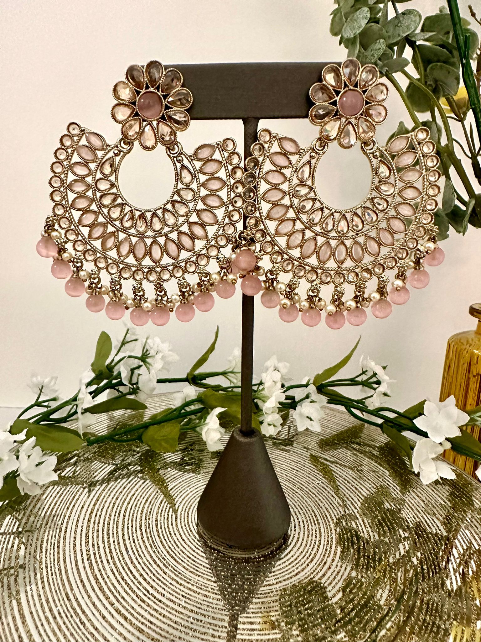 Gulzar- Round polki earrings